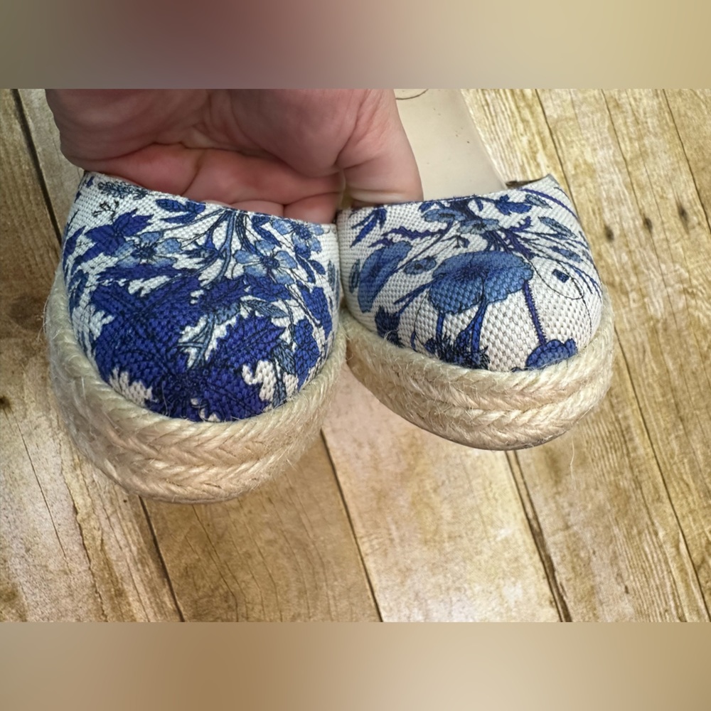 Gucci Cruise 2007 Runway Flora Wedge Espadrille Heels Indigo - Picture 6 of 10